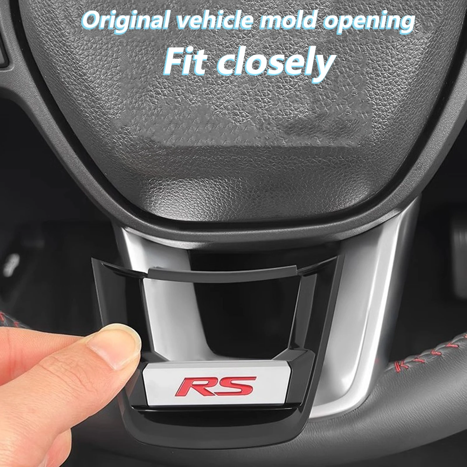 ABS Steering Wheel decoration for Honda CR-V Breeze 2023 2024 2025 - Buckle installation（direct mount, No need to disassemble）