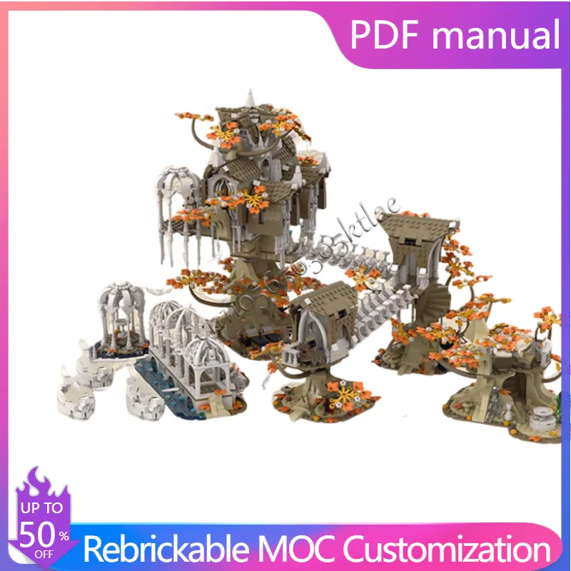 

3830 Parts MOC Golden Forest fantasy Construction Series Model Building Blocks Bricks DIY Creative Assembly Educational Toys