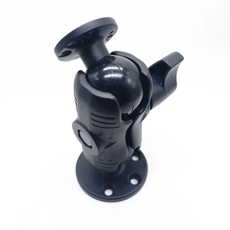 2.25 inch Ball Head Base Aluminum Black Round Mounting Base with AMPS Round ball base Double Socket Arm for GPS Gimbal Bracket