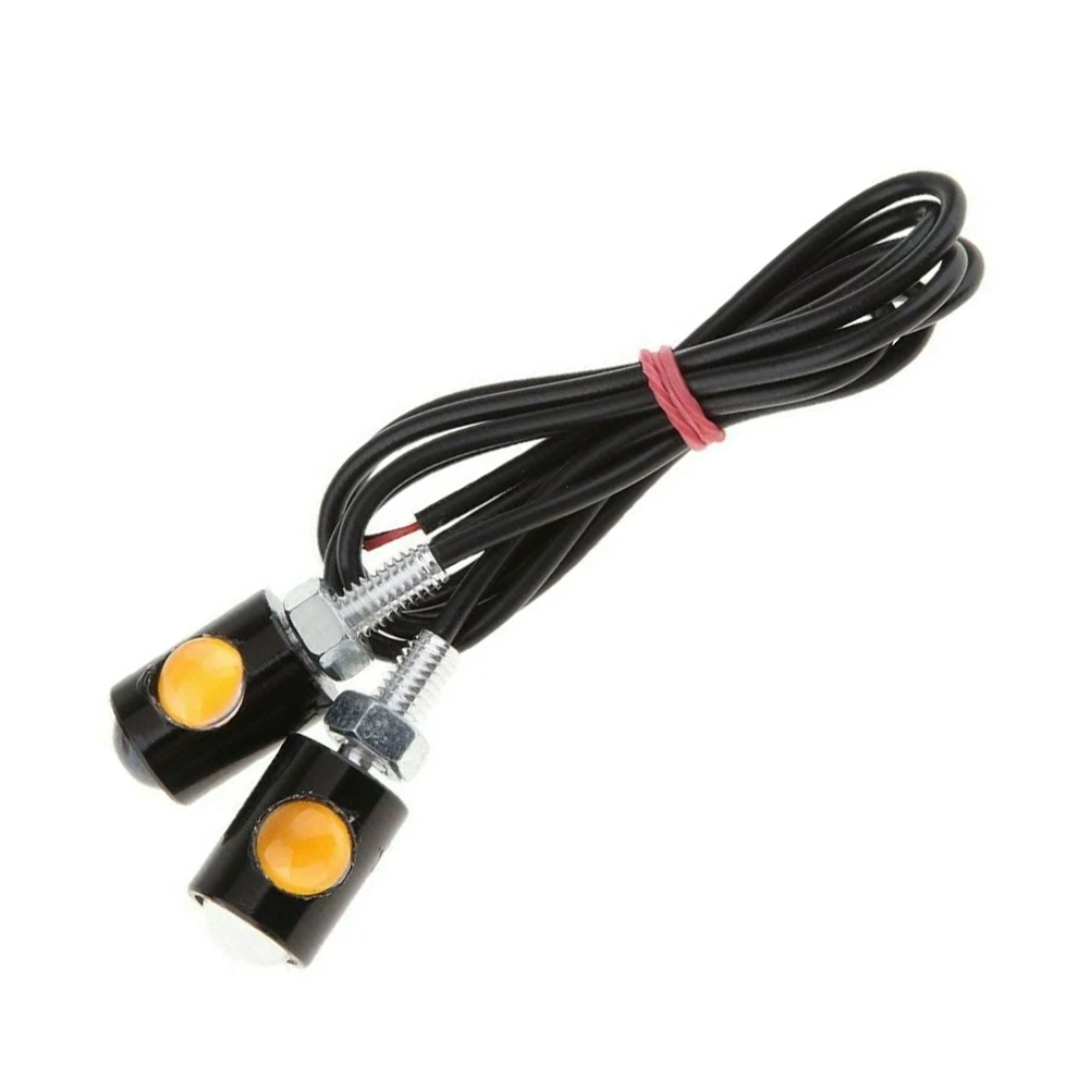 2PCS Motorcycle Rear Tail LED Turn Signal Indicator Lights Waterproof Zinc Alloy Design Suitable for Various Motorcycles