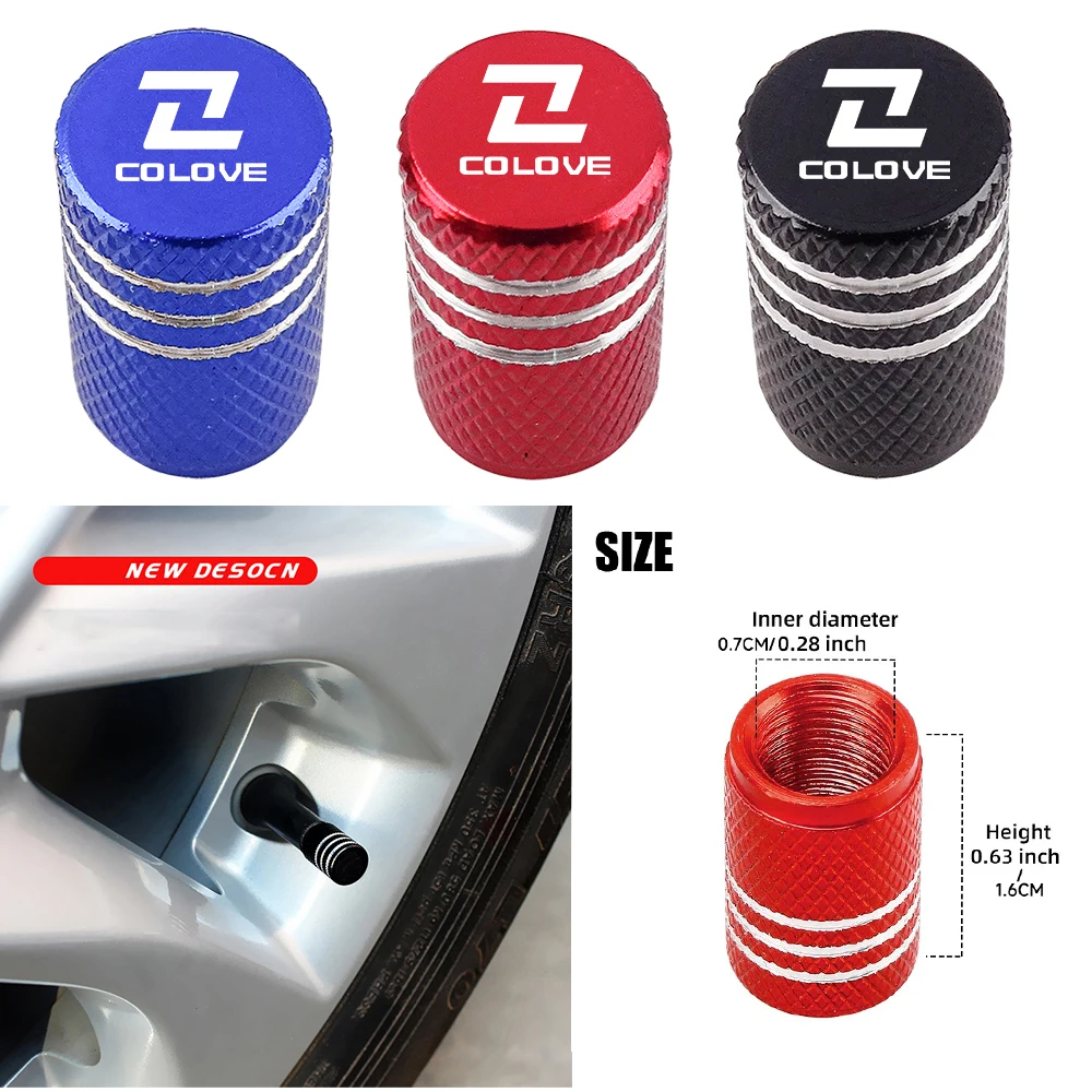 

Car Tire Valve Stems Cap Knurling Style Tire Valve Cap Aluminum Tire Wheel Stem Air Valve Cap for colove 450Rally 500x MX250