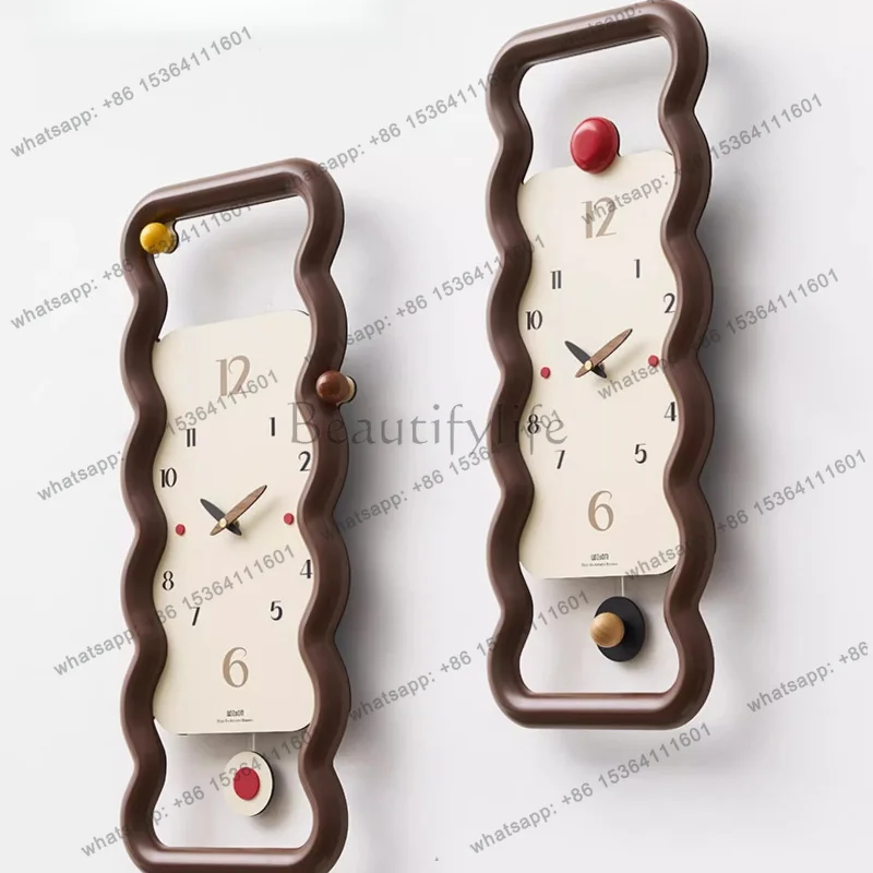 Interior Aesthetic Clock Wall Clock Living Room European Design Interior Decor Clock Wall Fashion Horloge Murale Home Furniture
