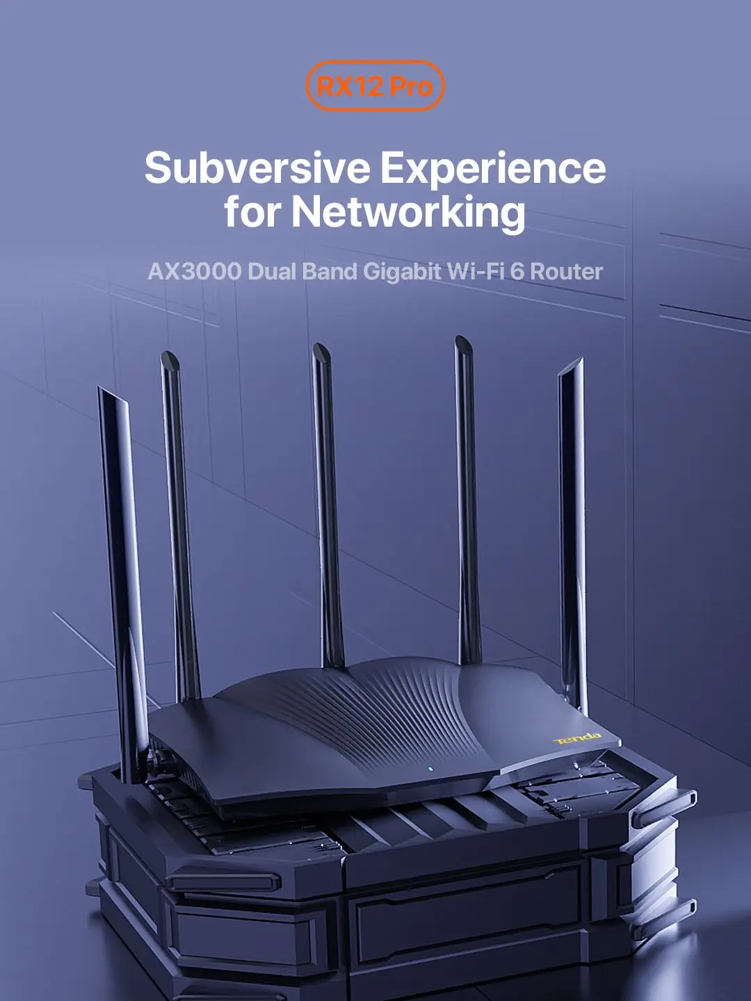 Tenda AX1500/AX3000 Wifi 6 Mesh WIFI router gigabitowy 2.4G 5 GHz dwuzakresowy RX12 PRO WIFI6 bezprzewodowy wzmacniacz sygnału wzmacniacz WiFi — zdjęcie produktu 7
