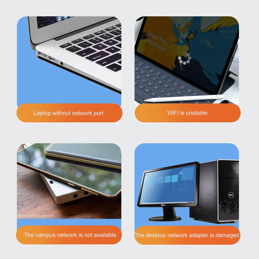 2.5G Wired Gigabit LAN Network Adapter 2500Mbps USB Network Adapter with USB C USB 3.0 LAN Adapter for Windows 7/8/10 for PC