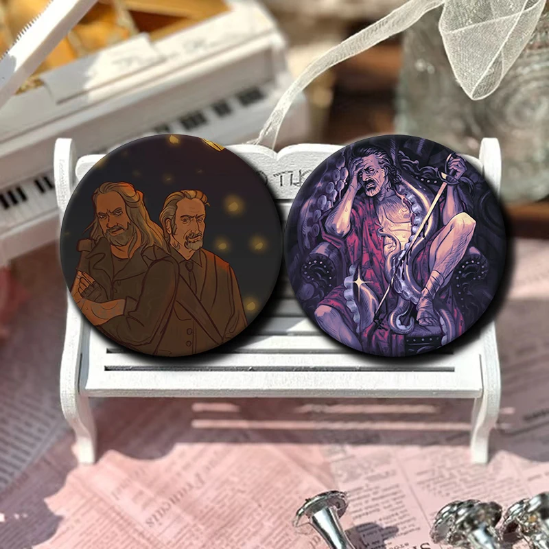 58mm Cartoon Blackbonnet Izzy Our Flag Means Death Button Pins Team Edward  Brooch Creative Badge for Clothes Bag Decor Gifts
