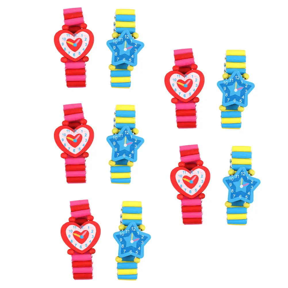 10 ชิ้น ของเล่นเสริมพัฒนาการเด็ก นาฬิกาของเล่นเด็ก ทำมือ ของเล่นเสริมทักษะ นาฬิกาเกมสำหรับเด็กผู้ชาย