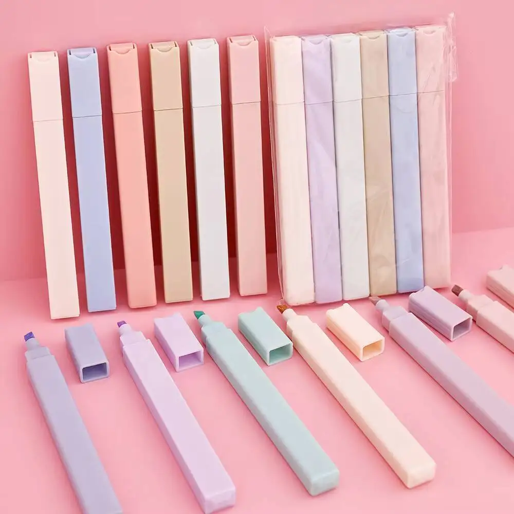 6-12-36 قطعة لطيف Kawaii كاندي اللون Molandi مكتب اللوازم المدرسية هدية علامات فسفورية