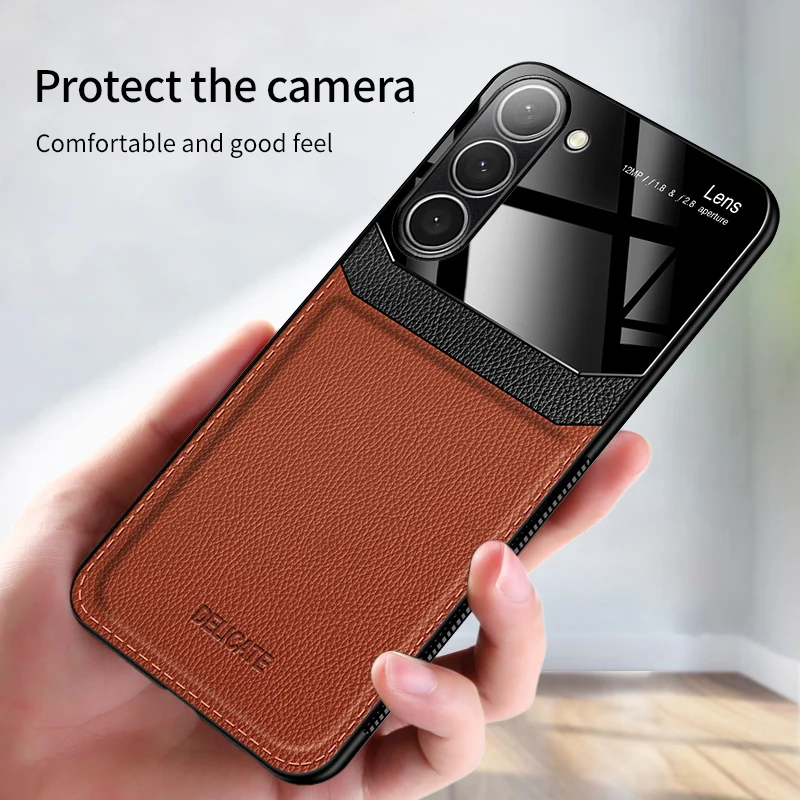 Full Lens Camera Protective for Samsung Galaxy M53 M33 M52 M14 M34 M54 5G Silicone Soft Phone Case PU Leather Back Cover Cases