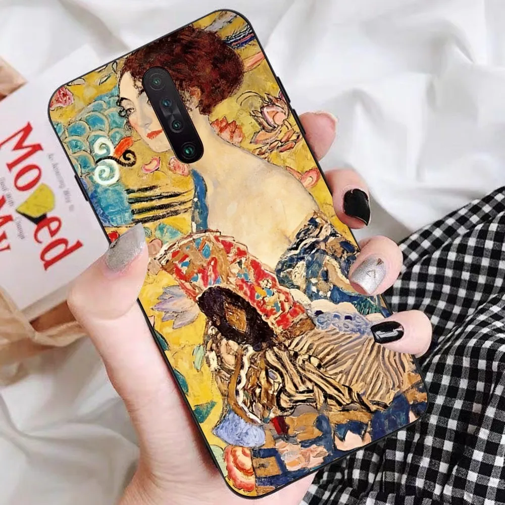 Starry Night Klimt Kiss Phone Case For Xiaomi Mi 5X 8 9 10 11 12 lite pro 10T PocoX3pro PocoM3 Note 10 pro lite