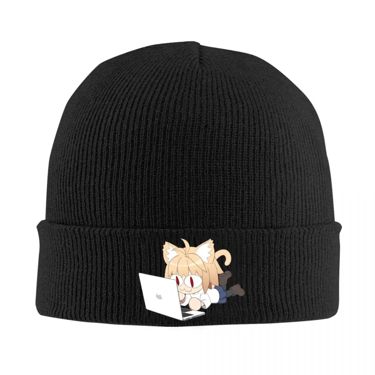 Neco Arc Cat Bonnet Hats Beanie Hats Graphic Knit Hat Autumn Winter Cute Men Women Hippie Head Wrap Cap