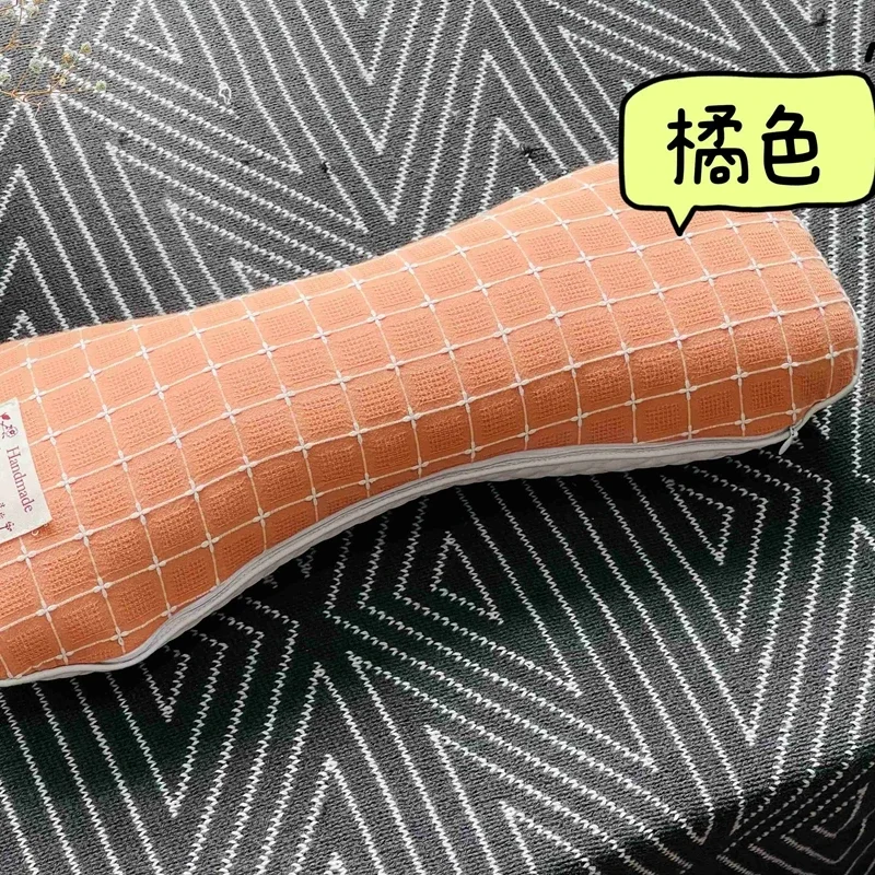 Cotton waffle ice bean buckwheat pillow cervical spine pillow full buckwheat shell pillow