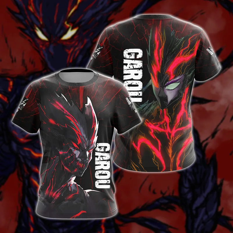 One Punch Man Garou Monster Form 3D All Over Print S-4XL Camiseta de secado rápido transpirable con estampado 3D para hombre