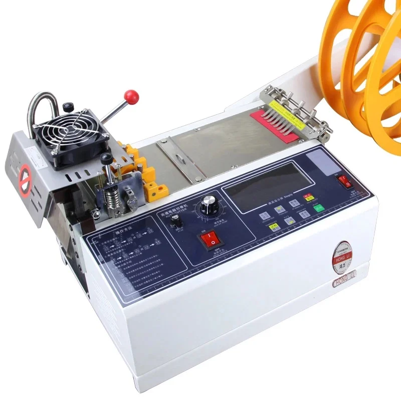 988T 220v 110v Automatic tape computer cold and hot cutting machine for Velcro elastic webbing threaded cuff elastic strip cut