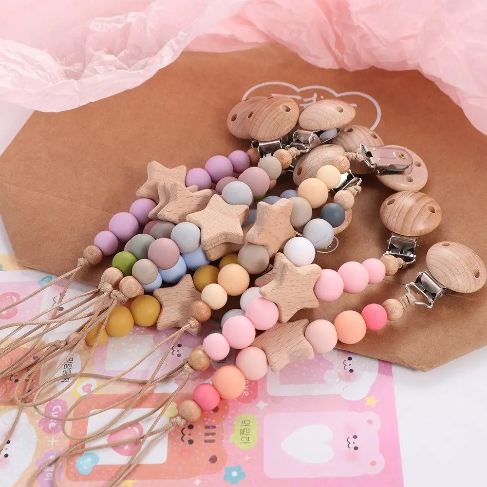 

Зажимы для держателя соски, детский держатель для пустышки, деревянная цепочка для детской соски, детские игрушки-прорезыватели, ремни, зажимы для пустышки, зажимы для держателя соски