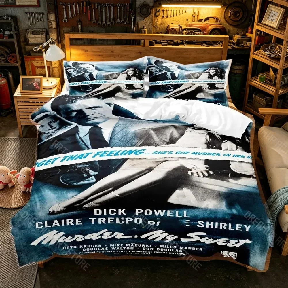 3D Printed Murder My Sweet Movie Bedding Set for Boys Girls Duvet Cover Pillowcase Twin Queen King Full Single Double Sizes