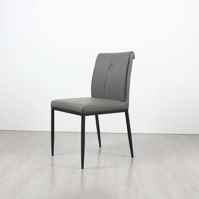 Hotel restaurant banquet room chair, Chinese and Western food cafe leather dining chair