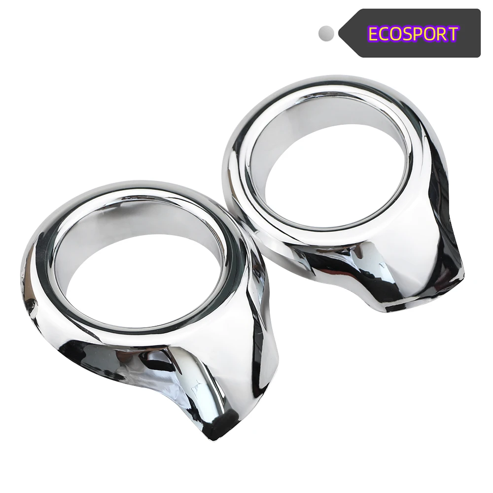 

For Ford Ecosport 2013 2014 2015 2016 2017 Car Styling ABS Chrome Front Head Fog Light Lamp Cover Trim Foglight Frame