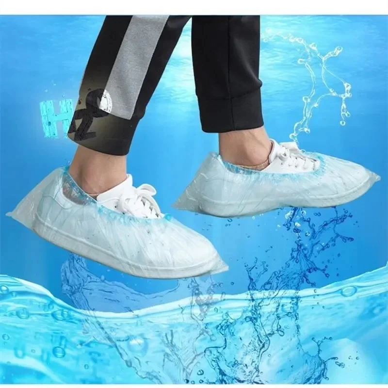 10-100Pcs Disposable Shoe Covers Hygienic Non-Slip Boot Covers for Home Hospital Construction, Carpet Floor Protection