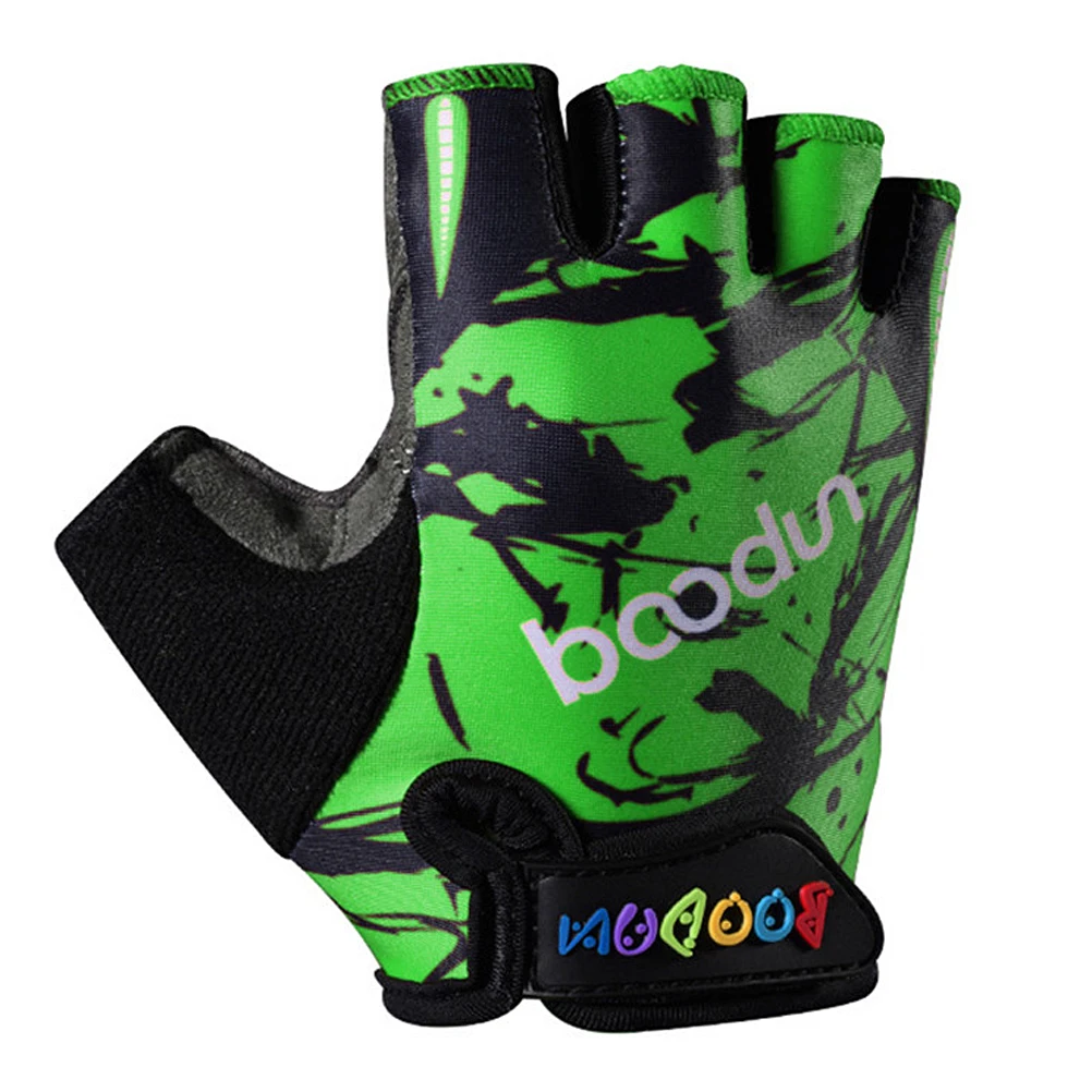 

Shockproof Racing Non Slip Half Finger Cycling Breathable Outdoor Fitness Racing Kids Non-Slip Gloves Children Gloves