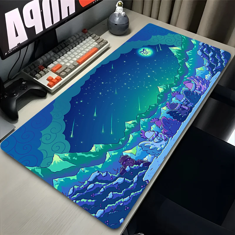 Stardew Valley Large Mouse Pad Pixel Gaming Desk Mat Non‑Slip Rubber Keyboard Pad for PC Laptop Home Office Decor