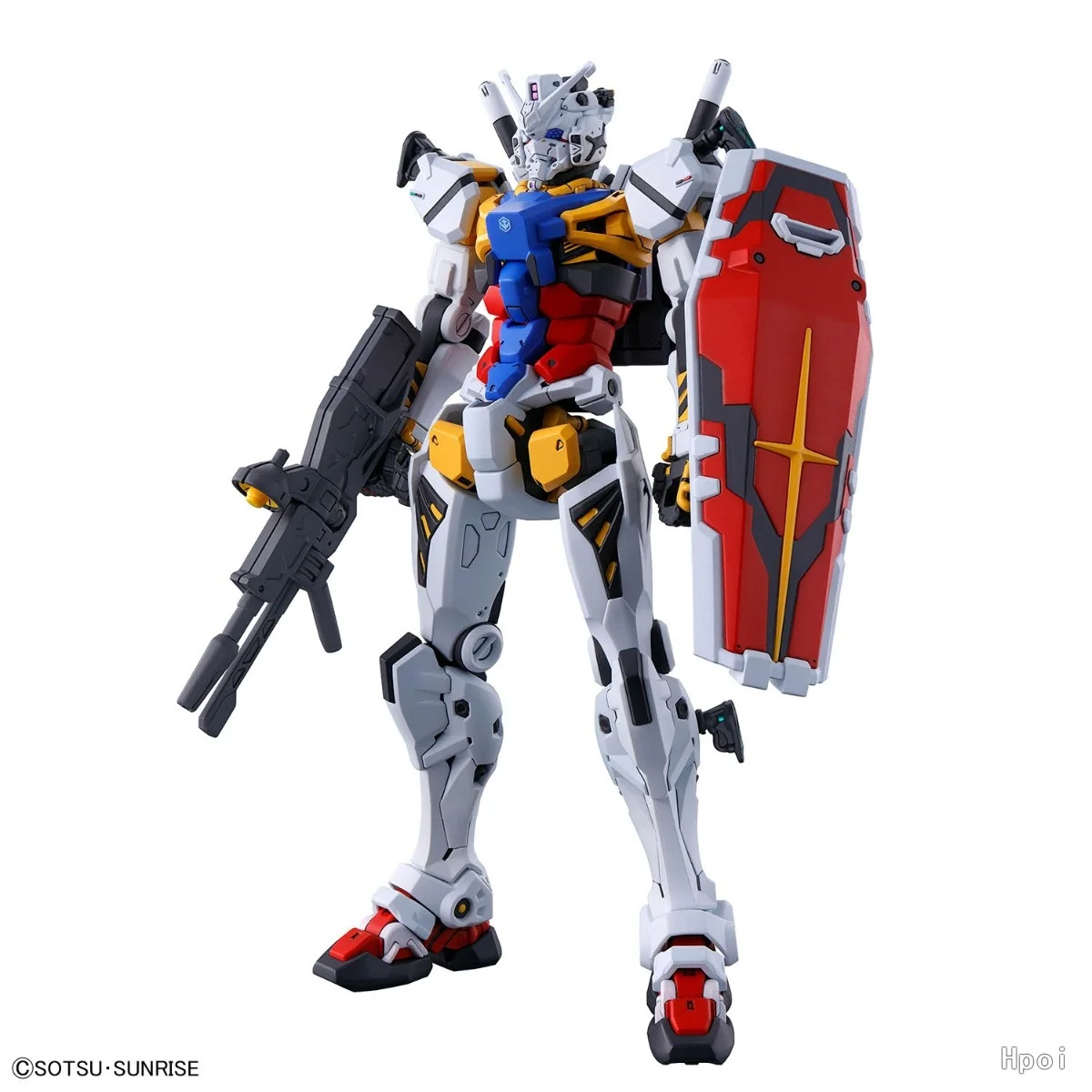 Original Genuine Bandai Model Kits HGGQ Kidou Senshi Gundam GQuuuuuuX RX-78-02 Shiroi Gundam 1/144 Assembling Toys Model Mecha