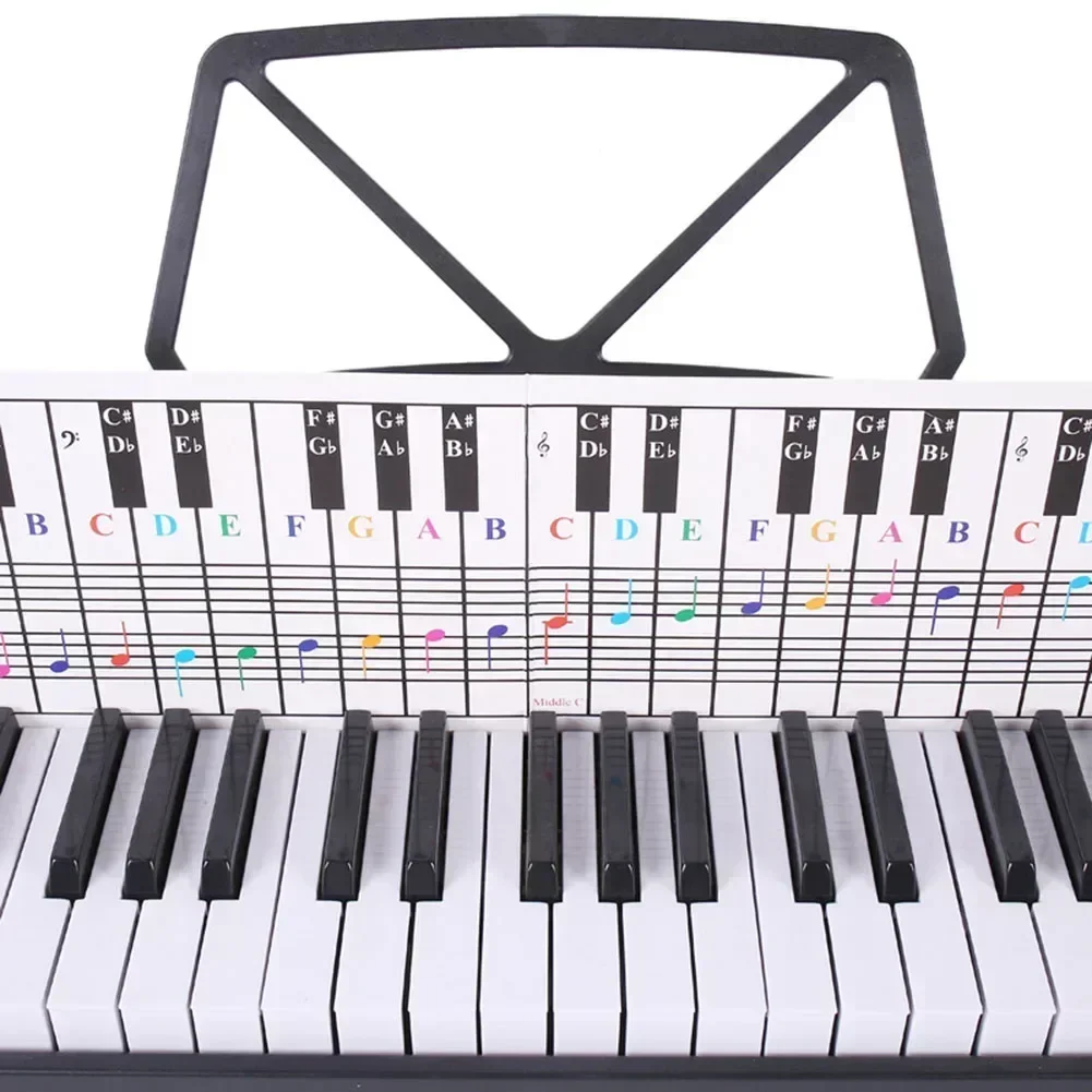 54 61 76 88 Keys Piano And Keyboard Note Chart Chord Chart For Begineers 650x155x1mm Piano Keyboard Accessories