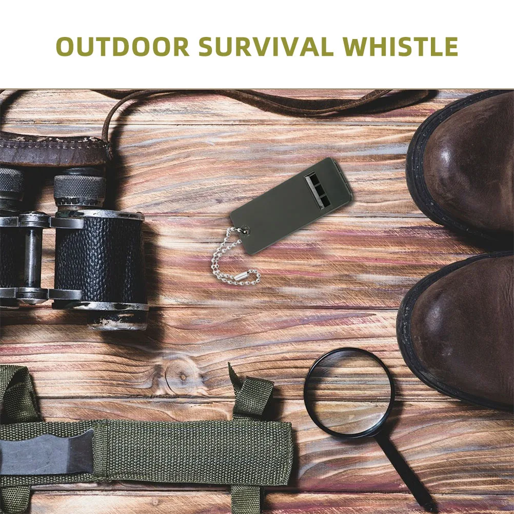 10-teiliges multifunktionales Überlebenspfeifen-Set, lautes Notfallsignal für Outdoor-Abenteuer, Wandern, Camping, Sicherheit
