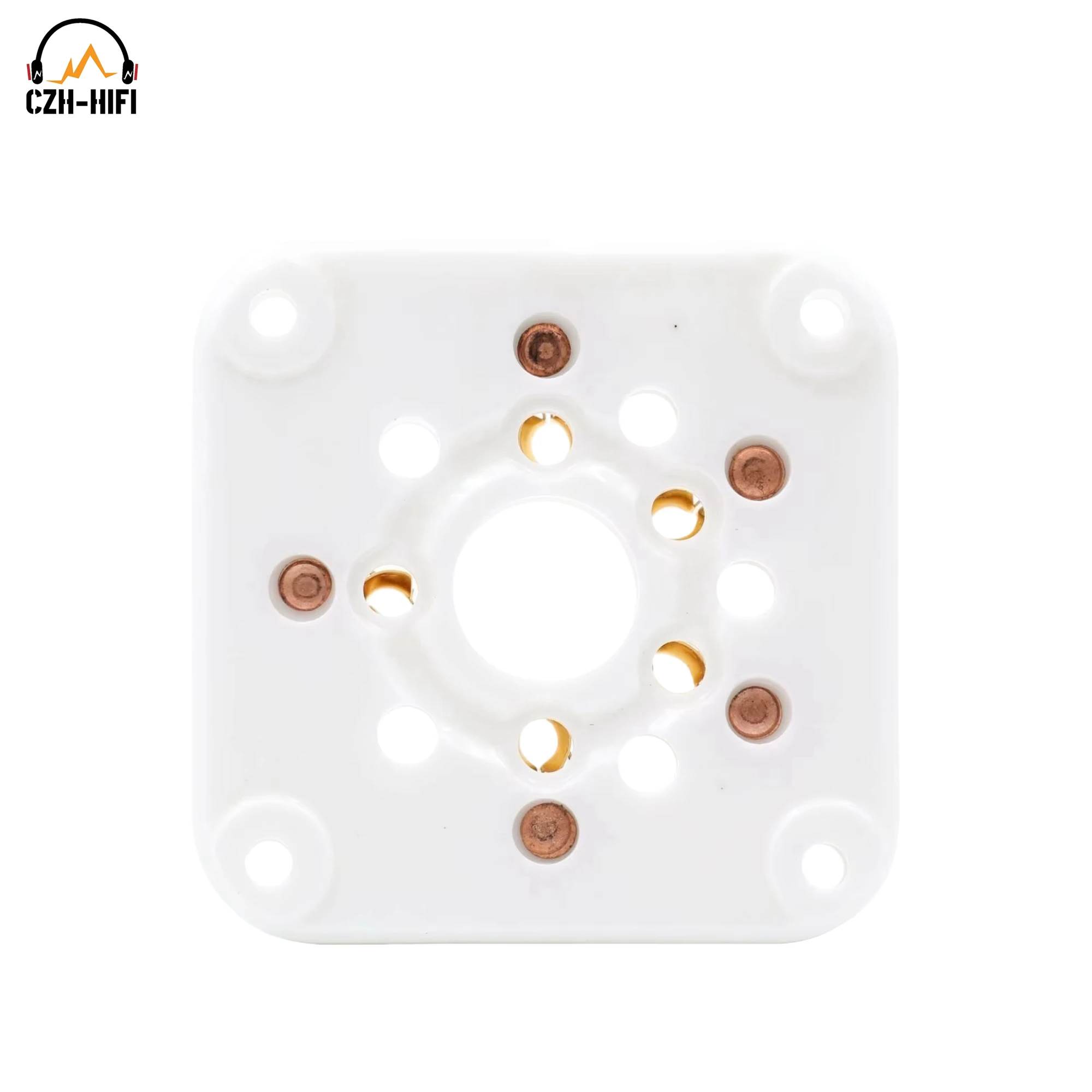 1pc 5PIN Ceramic Square Tube Socket Valve Base for 4-400A 4-125 3-500Z Vintage Amplifier DIY Kits