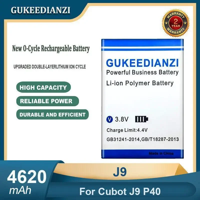 

High Capacity 4620mAh J9 Mobile Phone Battery For Cubot J9 P40