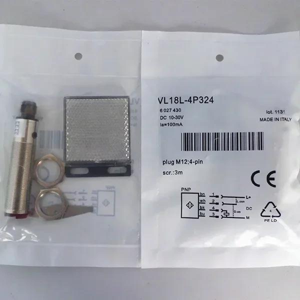 New NewHigh Quality Original Object Detect Sensor 6027430 Photoelectric Sensor V18 Laser VL18L-4P324