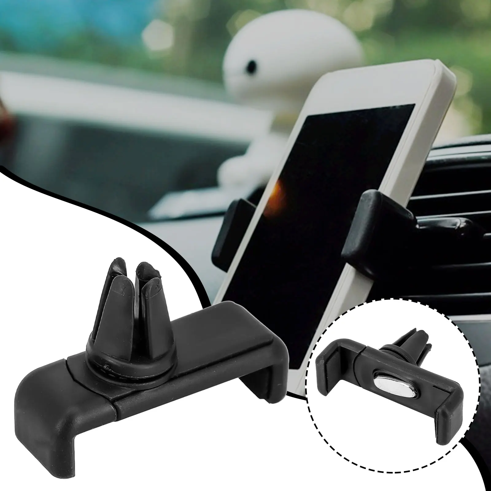 Compact Elegance Car Interior Car Air Outlet Mount Clip Upgrade Double Collet ABS Air Outlet Mount Clip Rotation