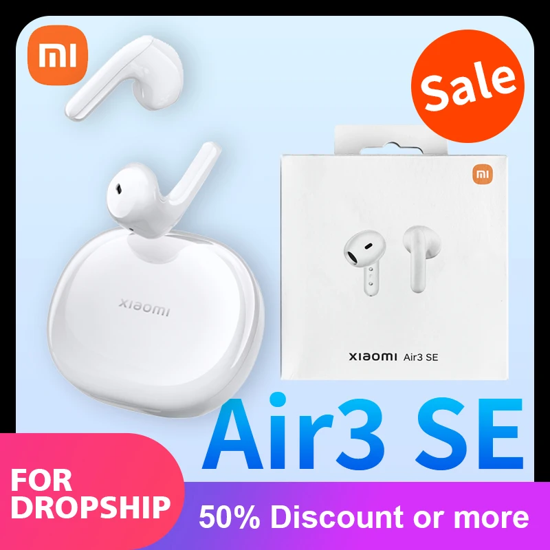 

Xiaomi Air3 SE True Wireless Earphones with Mic Bluetooth Headsets Fashion Lightweight Music Earbuds Bass Good Sound Quality