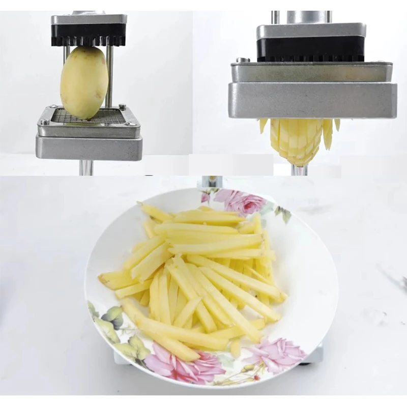 Trancheuse à Pommes de Terre Manuelle, Coupe-Pomme de Terre, Rapide, Française, pour Restaurant, 7/10/14mm