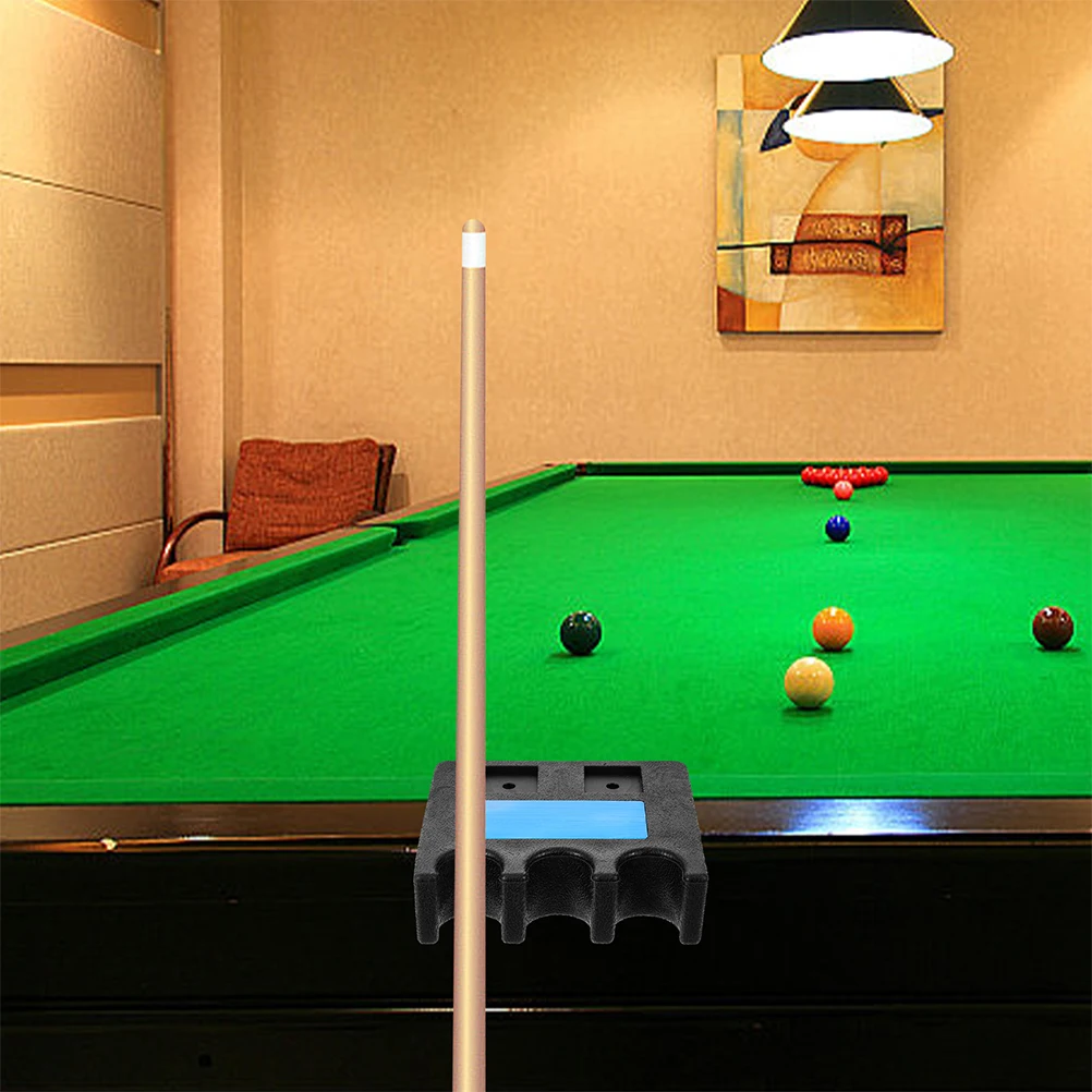 

2pcs Holder 3 Holes Billiard Cue Rest Pool Stick Holder Weighted Stable Durable For Room Bar Pool Hall Cue Sticks Storage
