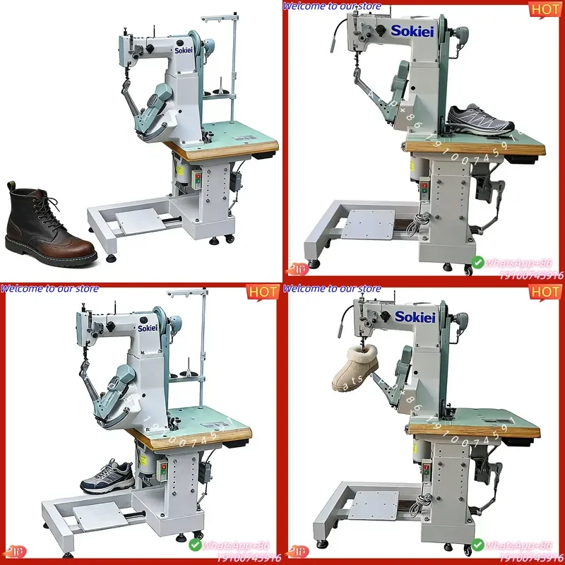 2026CE High Quality High-Speed Motor Moccasin Shoe Sole Sewing Machine for Football Shoes Arabic Slippers Manufacturing Plant