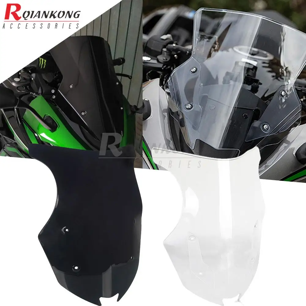 Universal Motorcycle Risen Adjustable Wind Screen Extension Windshield Spoiler Deflector For Kawasaki Z1000SX z1000 sx 2017 2018