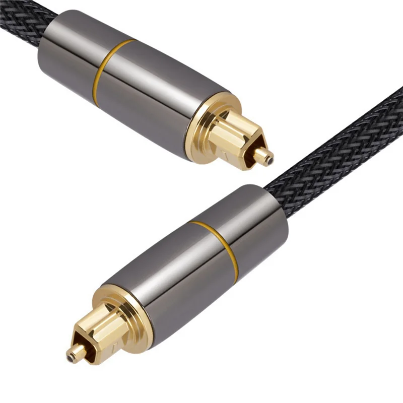 Toslink cabo óptico audio, cabo coaxial spdif, 1m, spdif, para amplificadores, soundbar