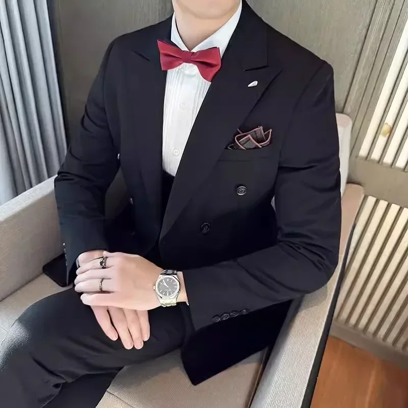 

1498 Plus size men's suit host banquet suit men's suit