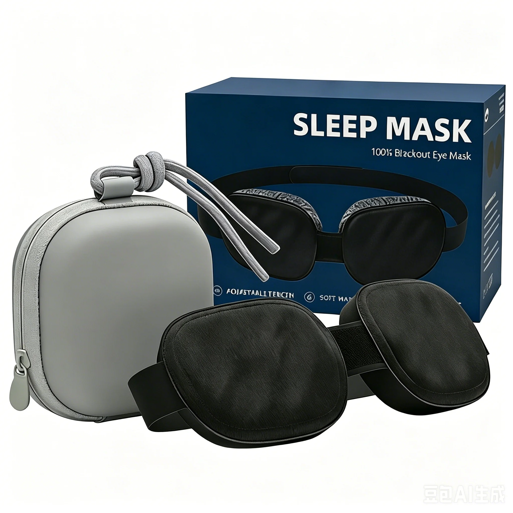 調整可能な3d睡眠マスク、横向き寝用アイシェード、旅行用目隠し、睡眠マスク、アイパッチ、ゼロアイプレッシャー