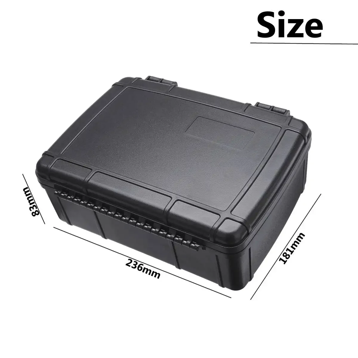 Waterproof Portable Cigar Humidor Box Cigar Case Travel Dust proof Shockproof Black Cigar Holder Storage Box Smoking Accessories