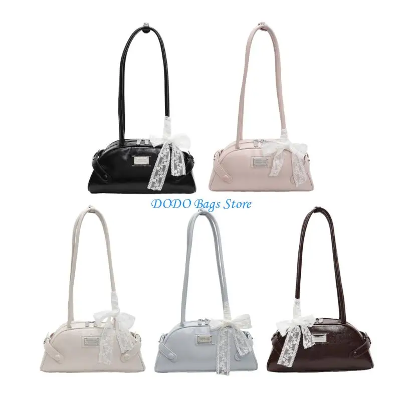 

Creative Shoulder Armpit Bag PU Leather Shoulder Bags Roomy Interior Design Evening Handbag For Commuting Dating Trip