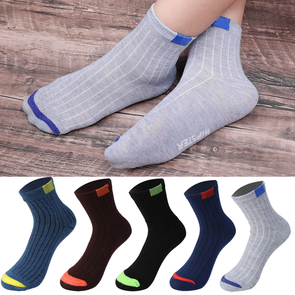 1/5pairs High Quality Men\'s Socks Casual Breathable Run Sports Socks Male Cotton Socks Winter Black Socks Men Large Size 38-45