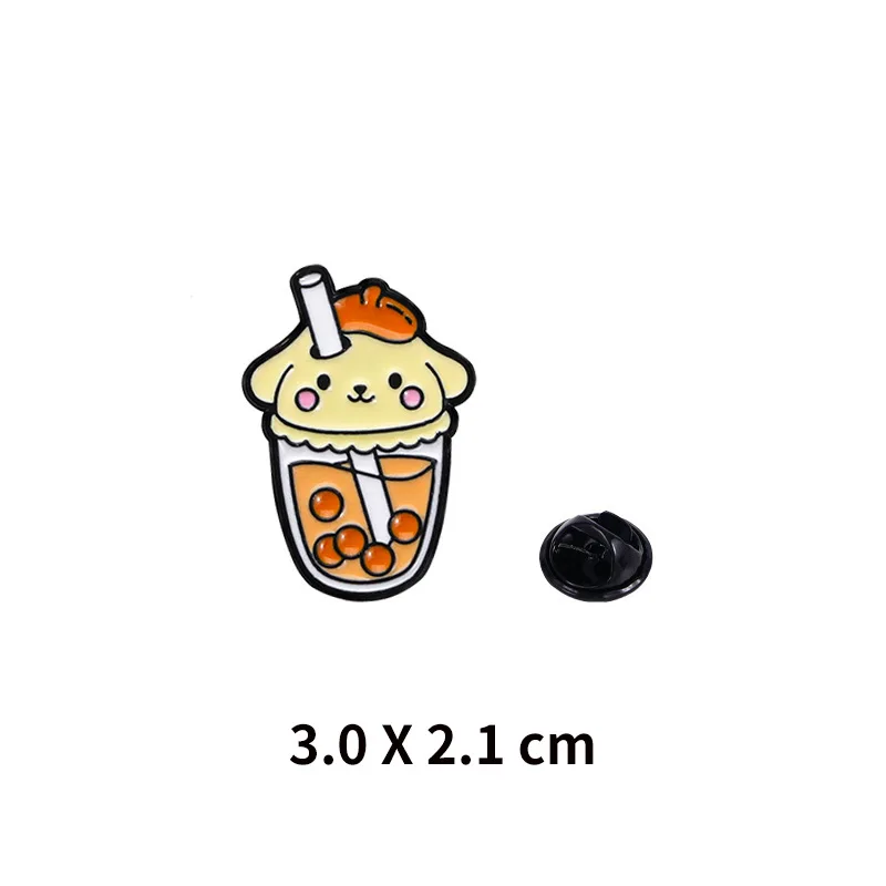 6 قطع، C، شارات معدنية كرتونية إبداعية لطيفة كملحقات، أكياس الدمى، شارات معدنية صغيرة، دبابيس الملابس، هدايا الألعاب #3