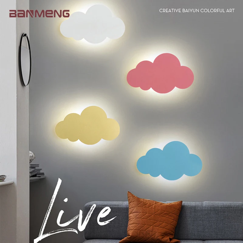 

Cloud shape LED wall lamp modern wall lights sconces indoor lighting home decor for living room bedroom bedside light fixture