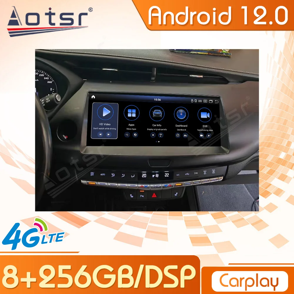 

Android 12 экран для Cadillac XT5 XT6 автомобильное радио аудио с Bluetooth видео Carplay центральный мультимедийный плеер стерео головное устройство