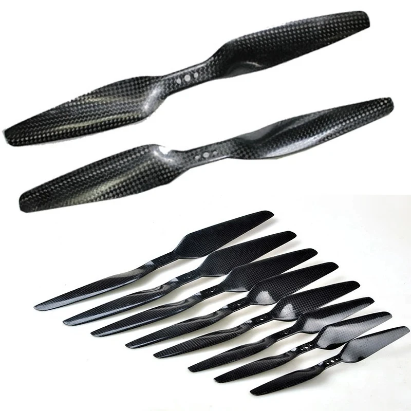 4pcs/lot 3K Carbon Fiber Propeller 8055 9055 1055 1155 1255 1355 1455 1555 For Motor Quadcopter (2 pair)