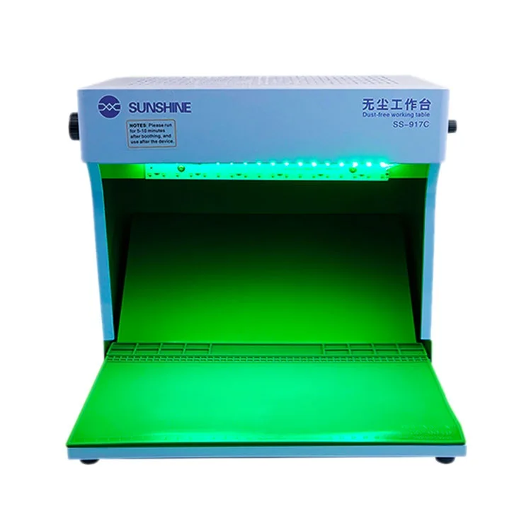 SS-917C Dust Free Working Room Anti Dust Working Bench Adjustable Wind Cleaning Room For Phone Refurbish Repair Workbench