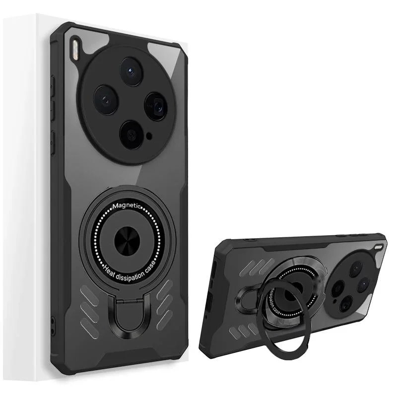 Silikon-Kühlhülle für VIVO X300 Pro X200 Ultra x300Pro Graphen-Wärmeableitungshülle Magnetischer Ständer Stoßfeste Abdeckung