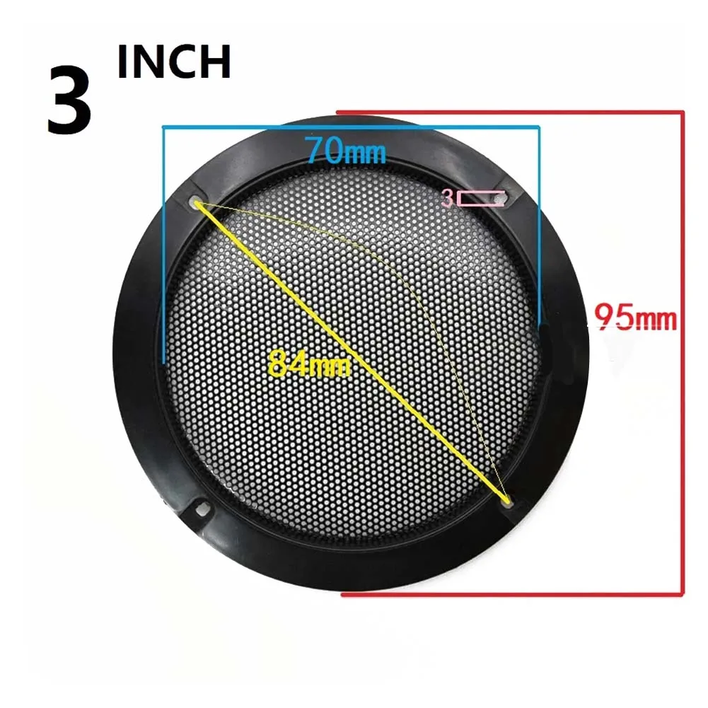 1pc Speaker Net Cover Car Speaker Cover Loudspeaker Cover Home Mesh Enclosure Speakers Wire Grilles 2 3 4 5 6.5 8 10 Inch