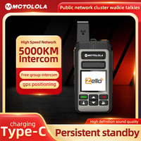 MOTOLOLA Network Walkie Talkie Zello Global POC Wireless Remote Unlimited Distance 6000mAh SIM Card 2G 3G 4G Bluetooth Ham Radio